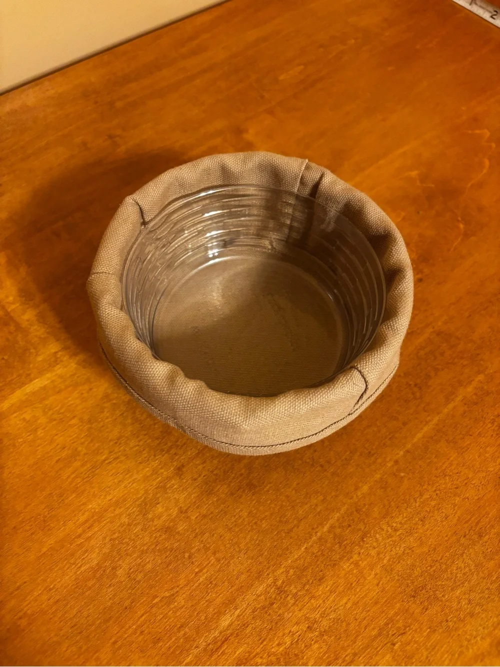 Longaberger Coaster Basket with Khaki Liner and Protector